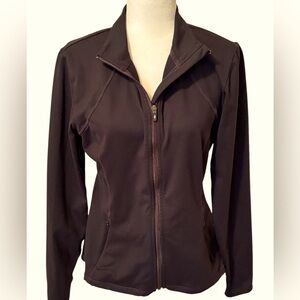 SKECHERS Black Warmup Jacket Mesh Back Size Large